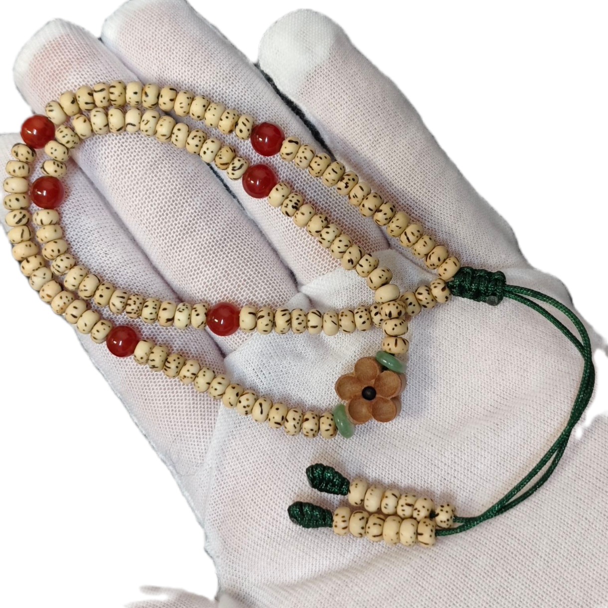 原生态黄3x5两圈，顺白脱籽星月菩提3x5两圈创新文玩女款