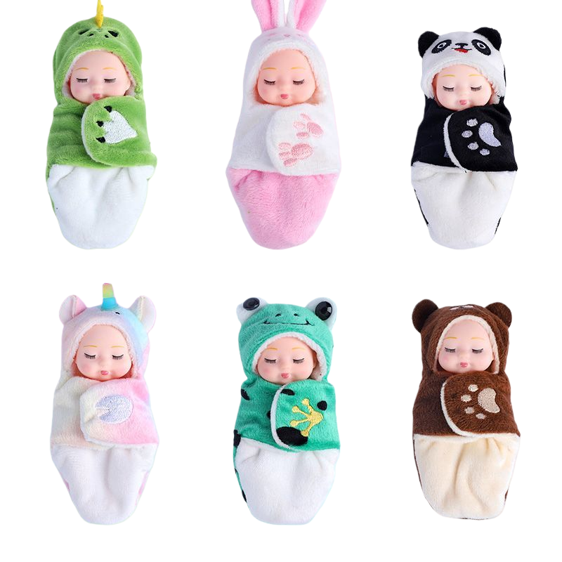 2026年热销新款 爆款 睡姿搪胶娃娃 公仔 芭比 娃娃 爆款 混色混款