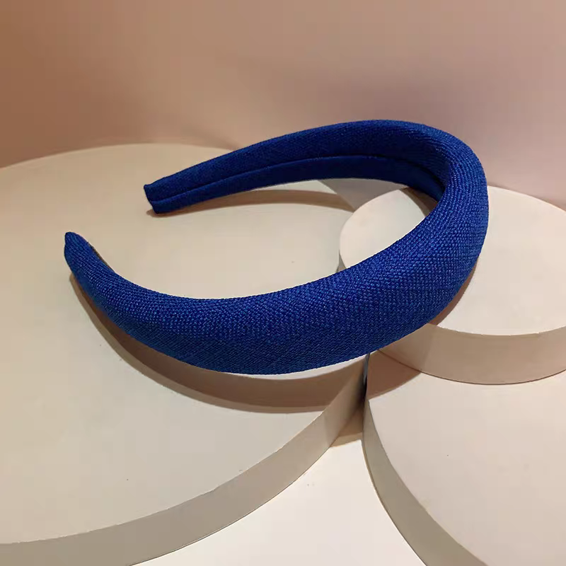 2026 new retro style, cotton and linen texture, fresh spring and summer colors, versatile basic sponge high top for casual outing hair band detail image 9