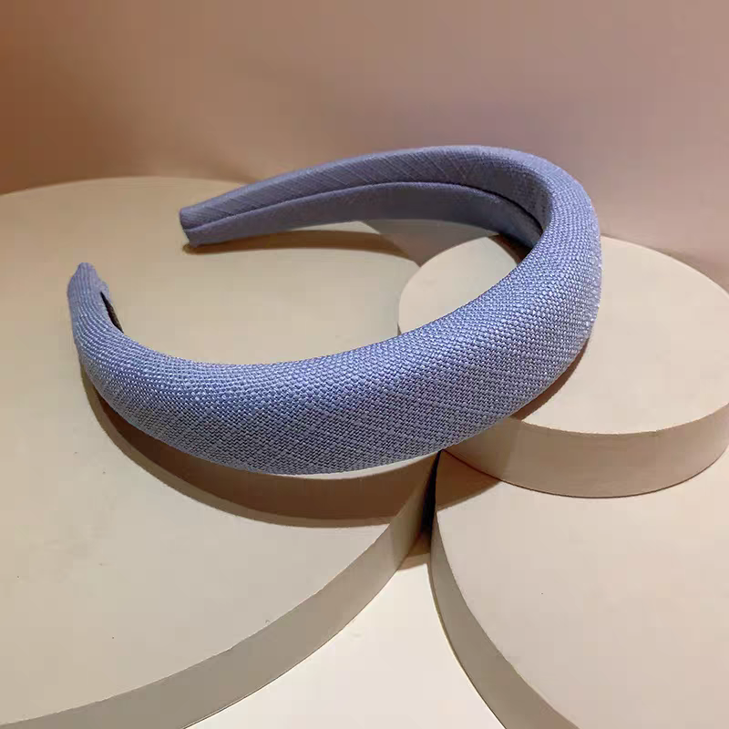 2026 new retro style, cotton and linen texture, fresh spring and summer colors, versatile basic sponge high top for casual outing hair band detail image 7