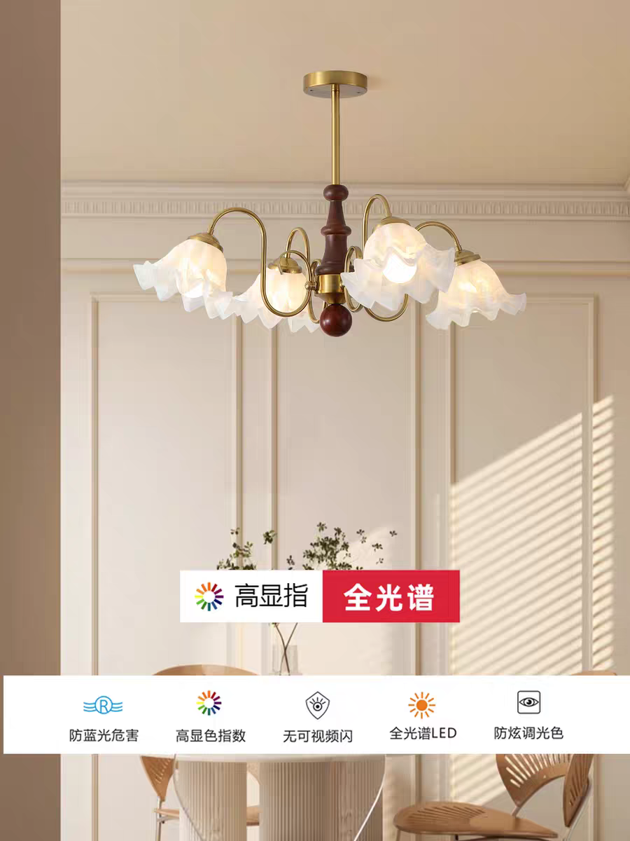 水晶灯/复古灯具/吊灯110v/房间灯儿童公主/阳台灯笼细节图