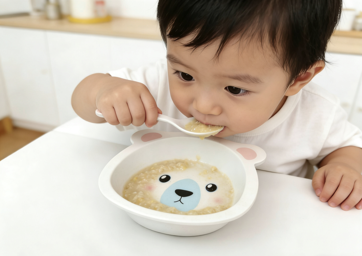 Baby tableware feeding set: Safe, durable, non-toxic, odorless, cartoon, cute and durable. Baby spoons and bowls, cartoon bowls for toddlers. Two-piece set, box set Specification image