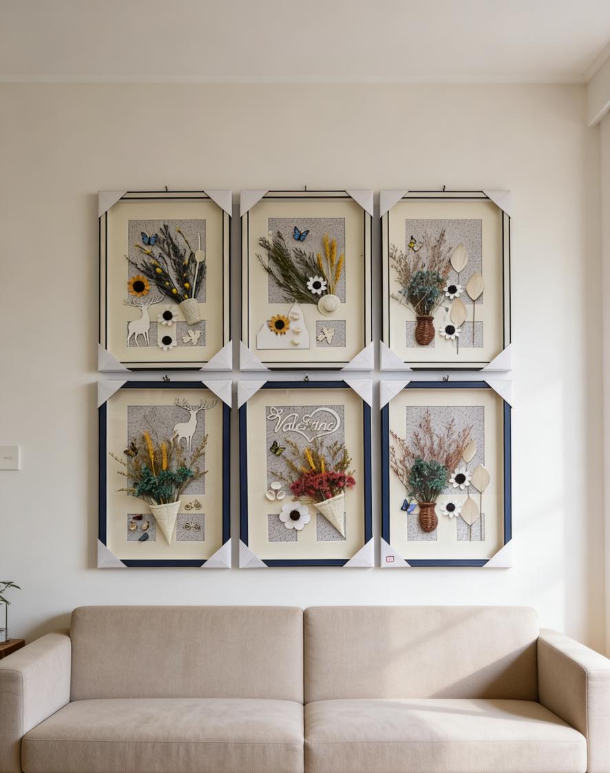 宋锦浮雕描金靠山图装饰画五区壁画卧室挂画工艺画装饰画详情图6