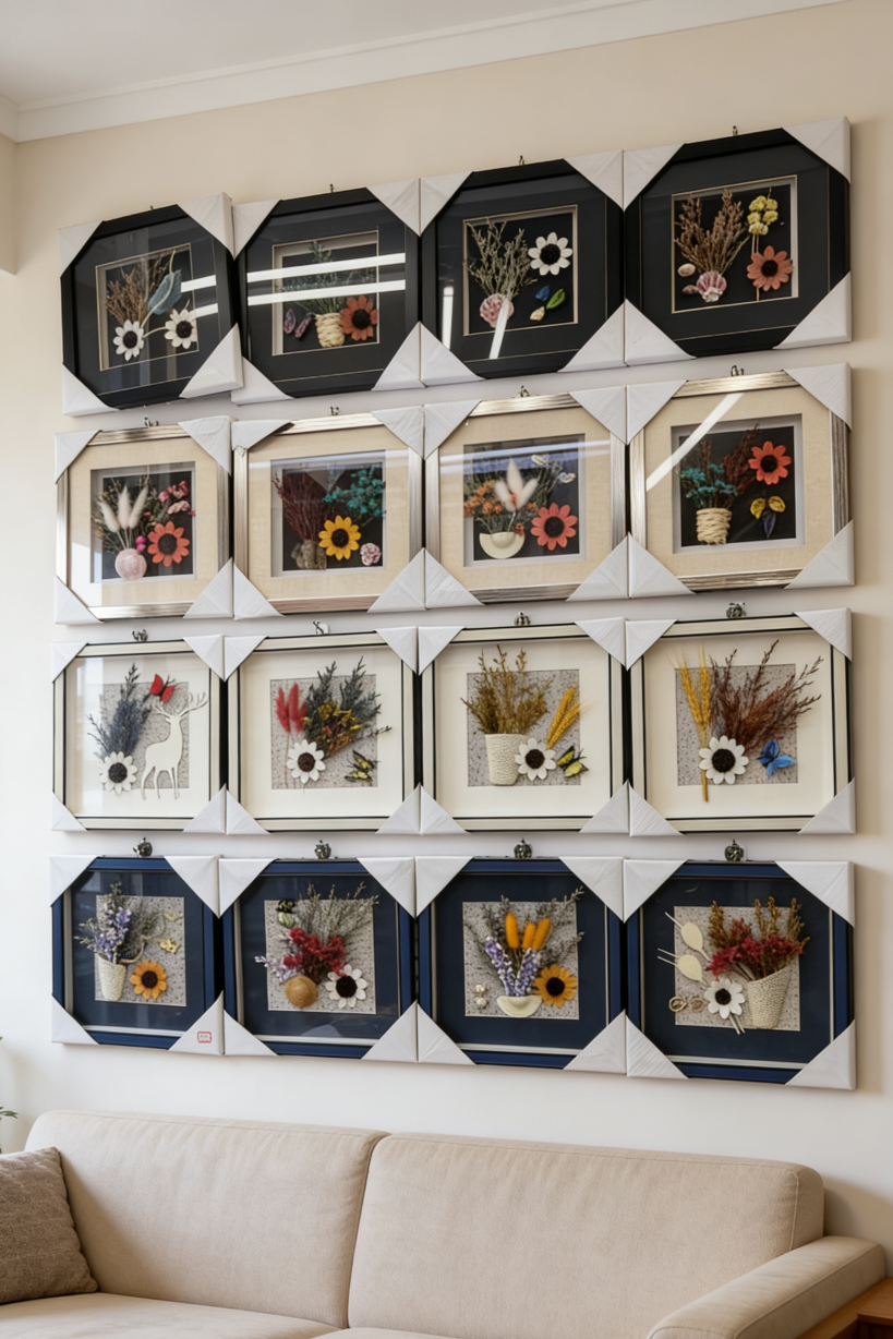 宋锦浮雕描金靠山图装饰画五区壁画卧室挂画工艺画装饰画详情图8