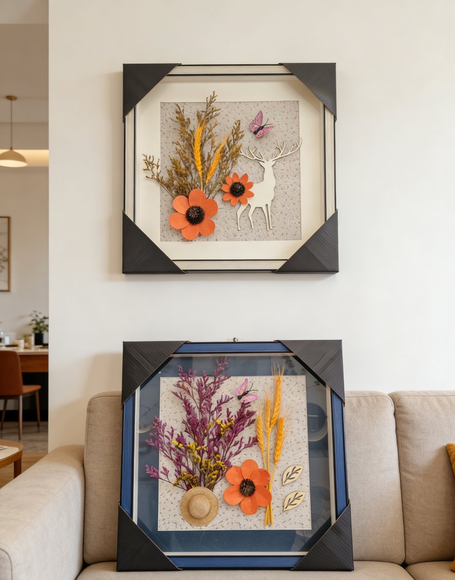 宋锦浮雕描金靠山图装饰画五区壁画卧室挂画工艺画装饰画详情图5