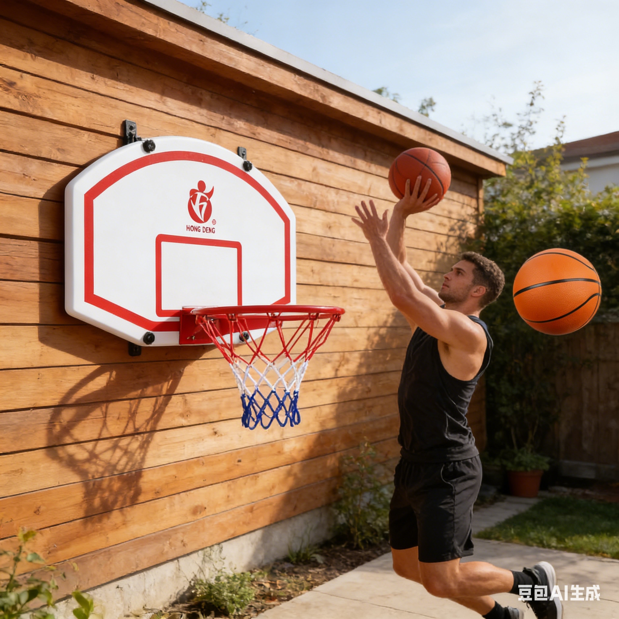 加大号可投7号球成人球室内外悬挂篮球板加厚