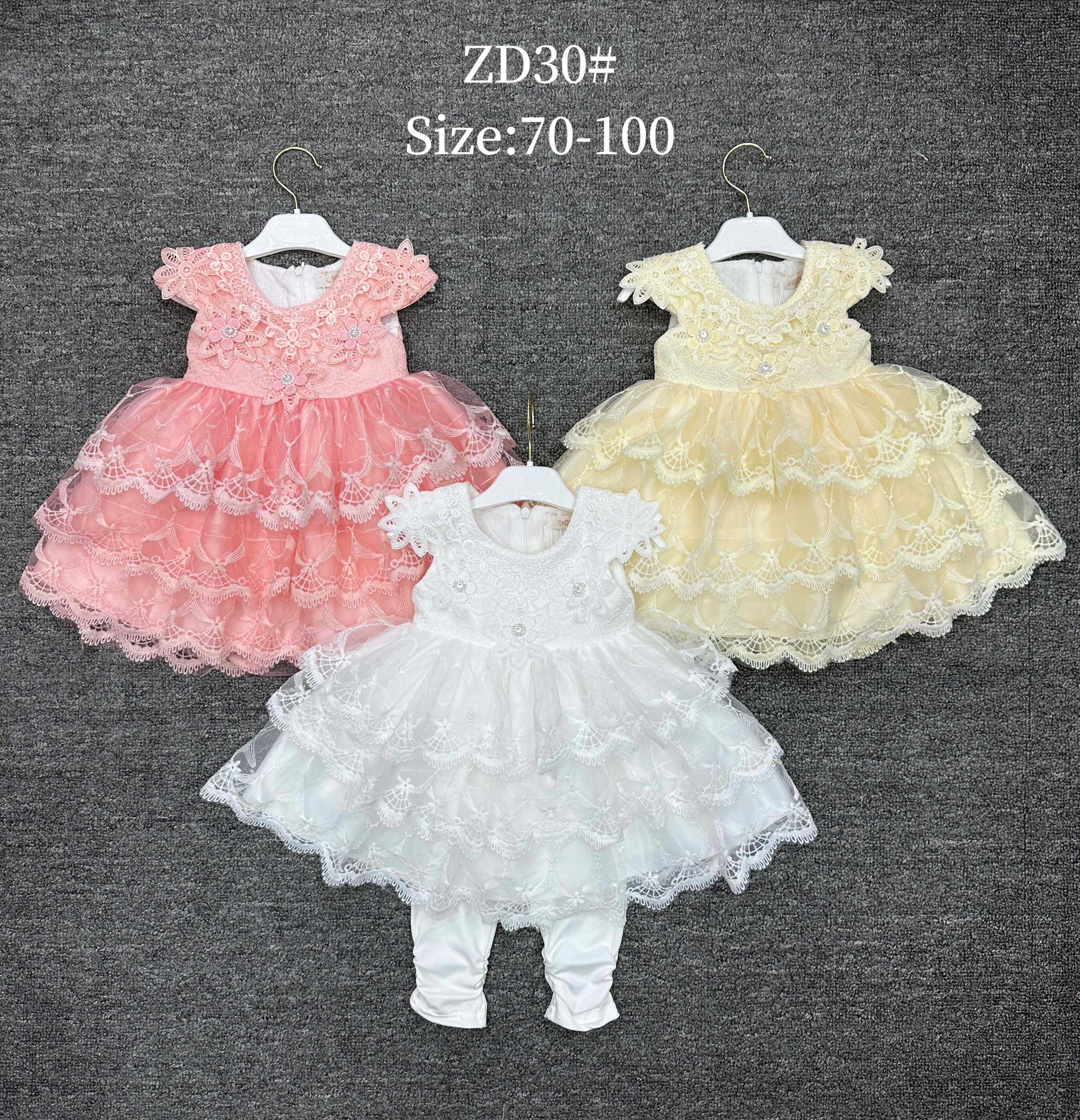 Children's cotton multi-color optional dress set with small bag and white pants details Picture