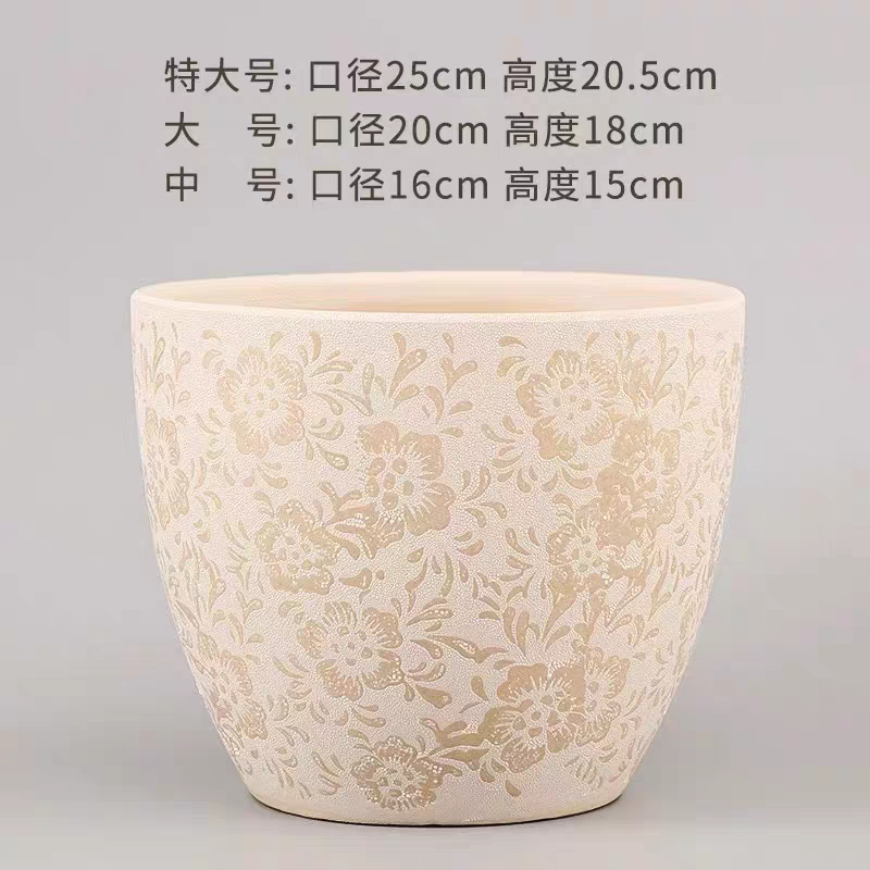 Ceramic succulent flowerpots, large ceramic small flowerpots, simple vase containers, ceramic flowerpots