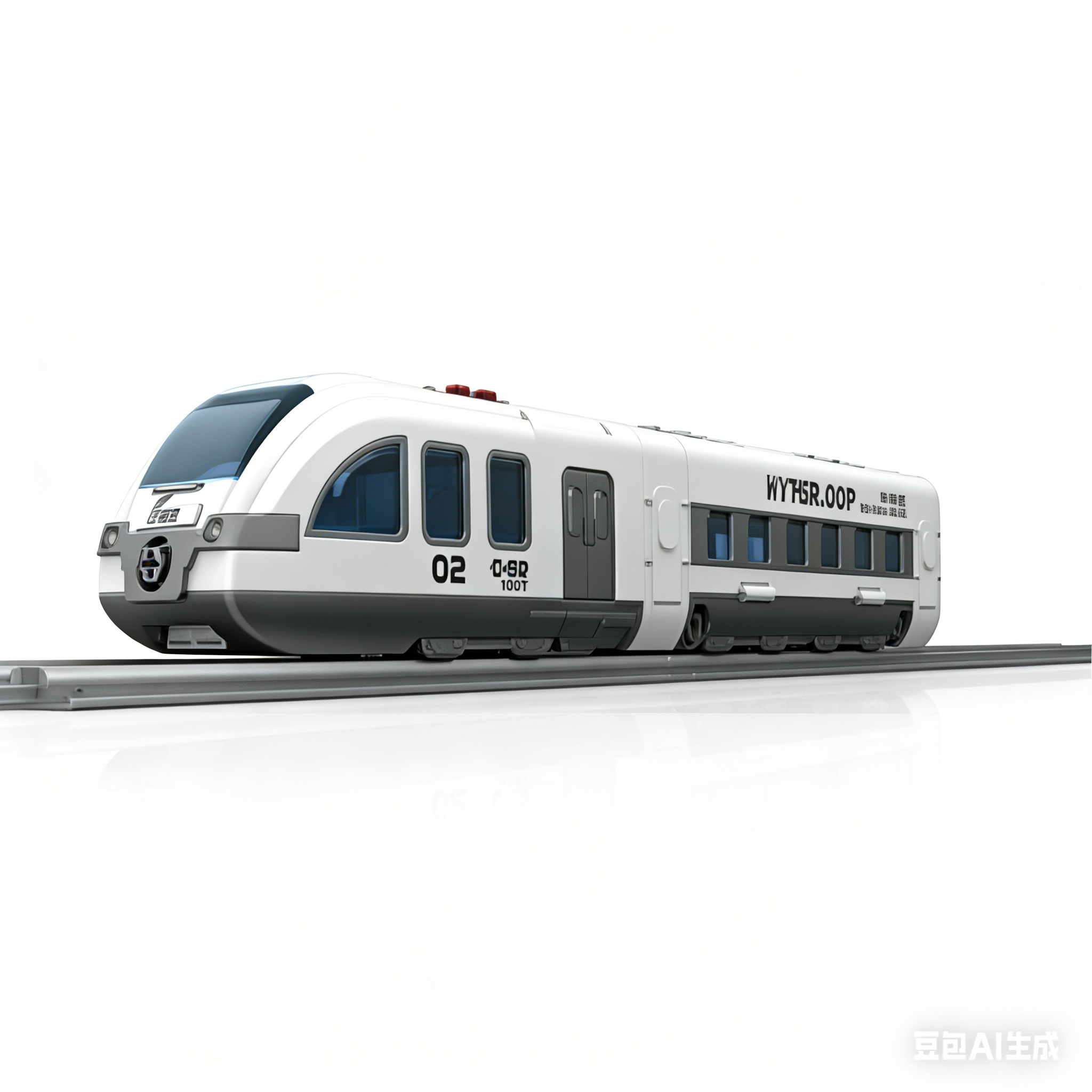 Zhuozhan YW9097DIY Disassembly and Assembly Sound and Light Inertial Model Car Compatible small building blocks Subway and modern train model assembly toys