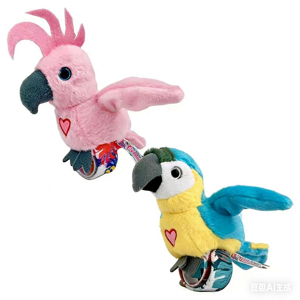 New cross-border bestsellers in foreign trade: Electric papa ring parrot, interactive and vocal pet bird, plush toy, electric parrot, simulation parrot, toy electric, hand-throwing airplane, AI toy, remote control toy detail image 4