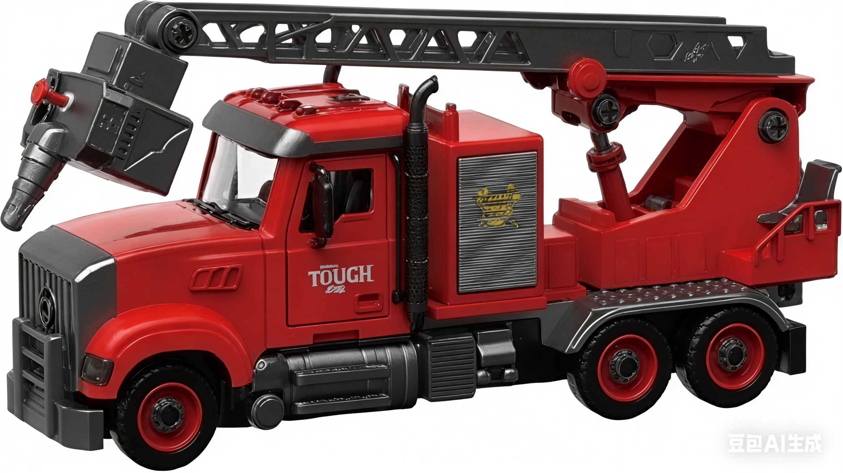 Zhuzhan YW9081BDIY desmontar sonido luz inercia coche modelo compatible con pequeños bloques de construcción fuego americano alta altitud tren rescate camión camión rojo fuego avión montar juguete