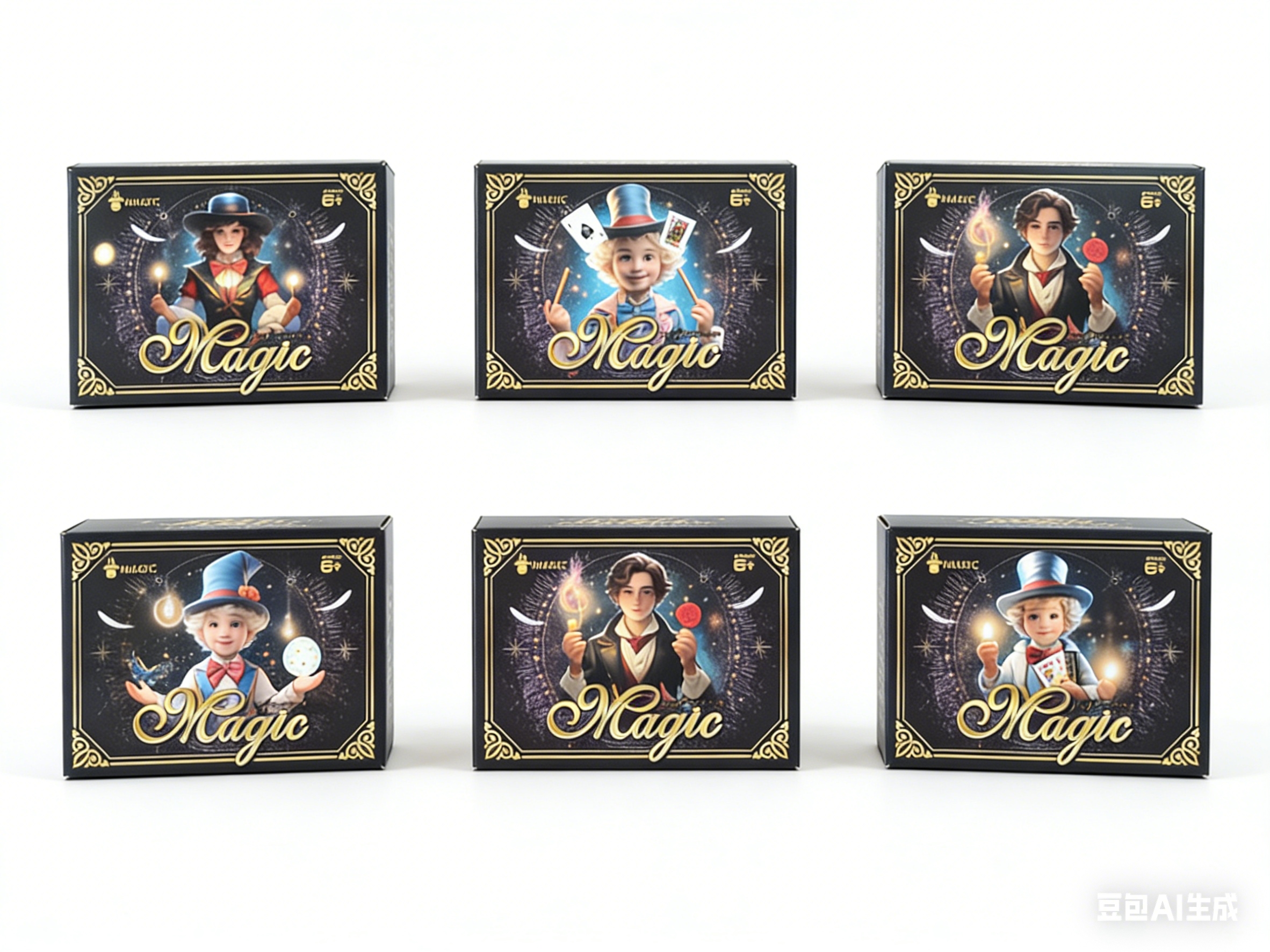 Jeddah Factory JD-3001 Magic Props 3-in-1 Magic Performance Toy box, Burj Khalifa Money Spray Football Hat, Four weapons of Sun Wukong and his disciples