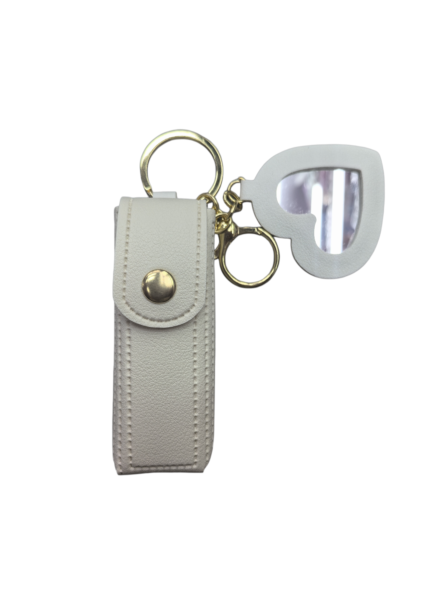 爱心镜面口红包钥匙扣 马卡龙色钥匙扣批发详情图5