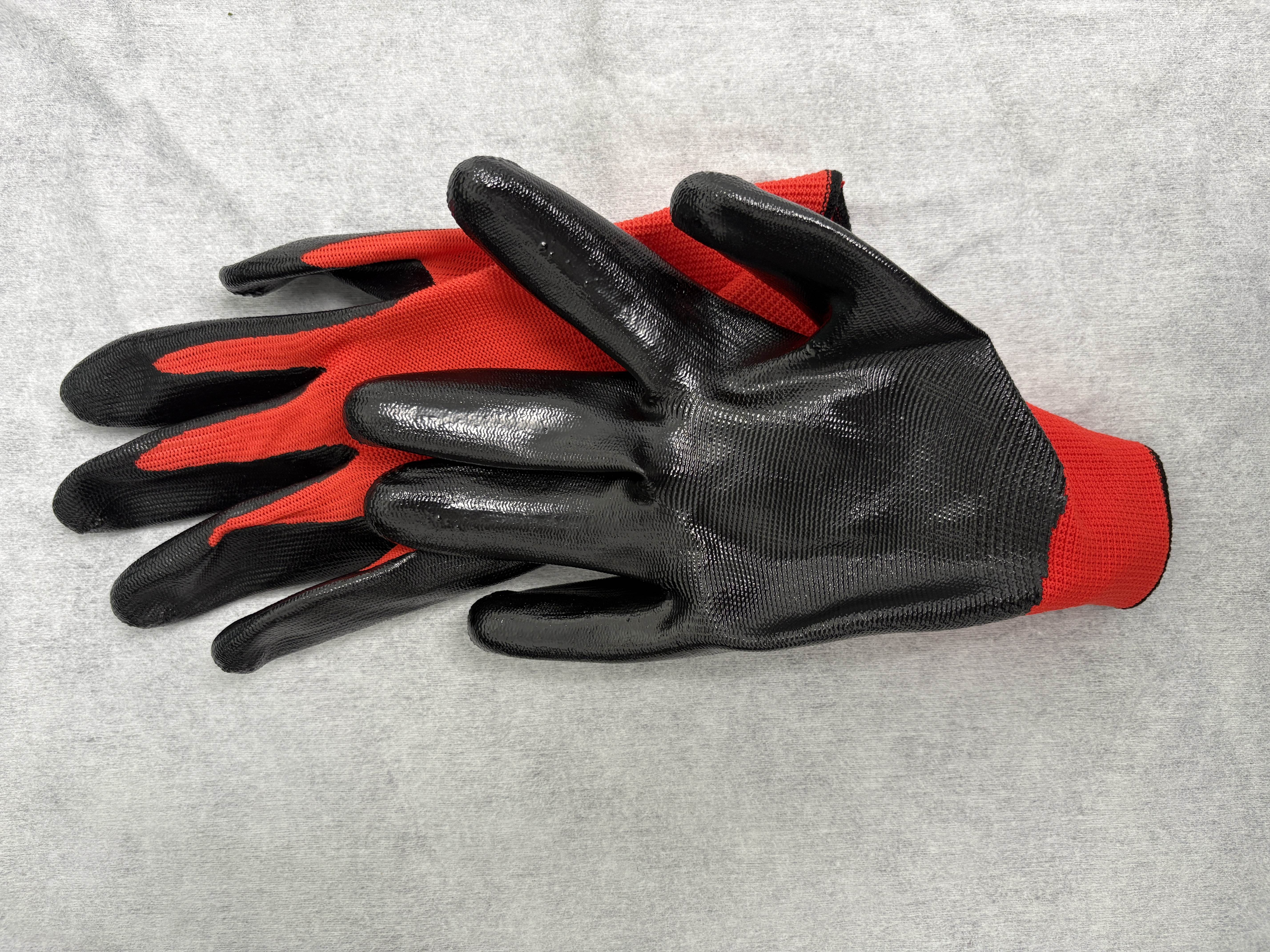 批发劳保手套浸胶耐磨薄款透气耐油防水工作手套