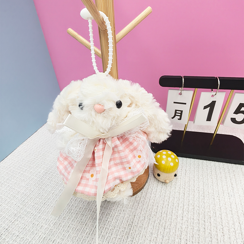 新款变装唐风兔玩具达菲兔子包包挂件钥匙扣公仔精品抓机娃娃批发变装公仔挂件毛绒玩具可爱批发细节图