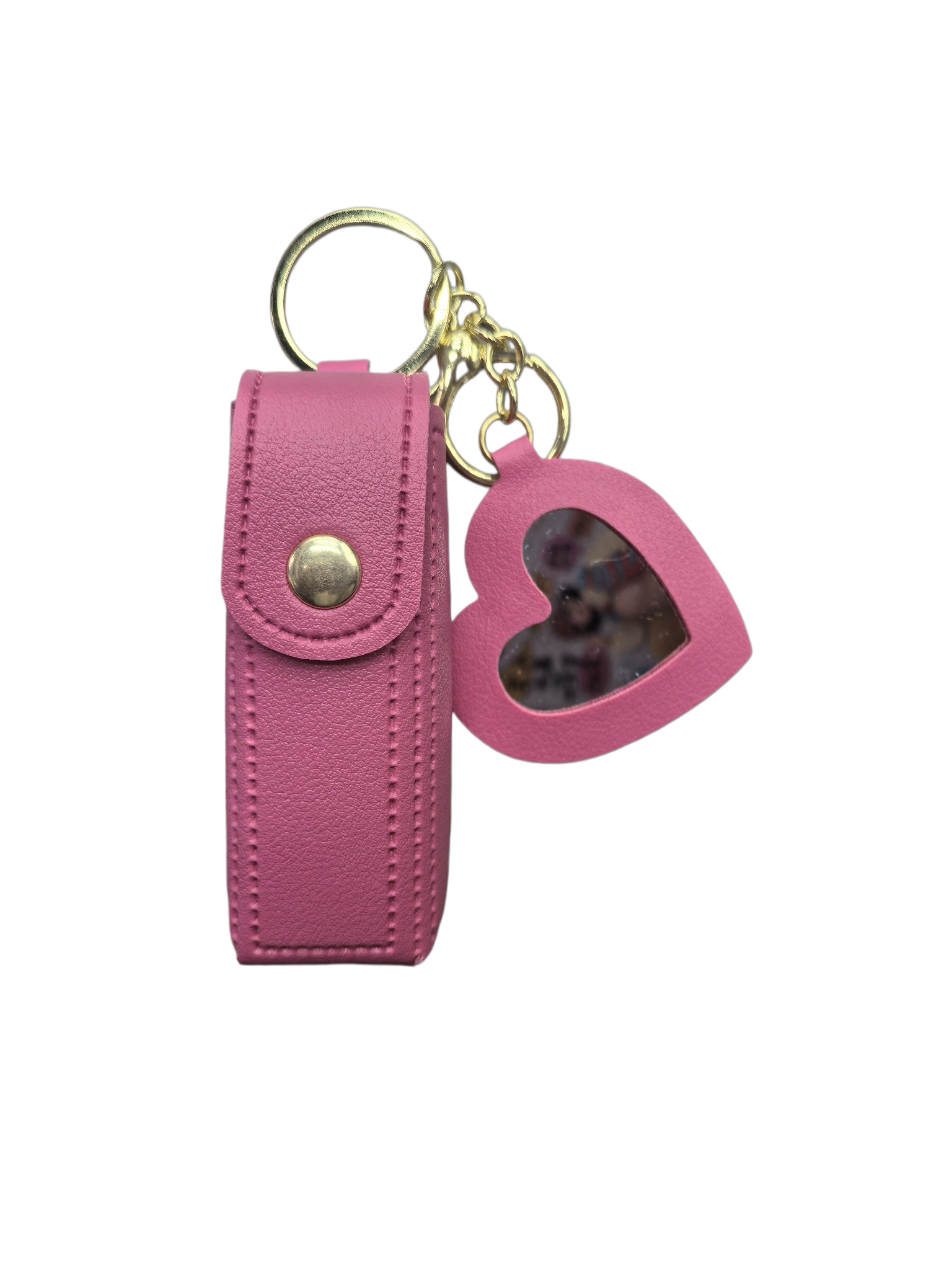 爱心镜面口红包钥匙扣 马卡龙色钥匙扣批发详情图7