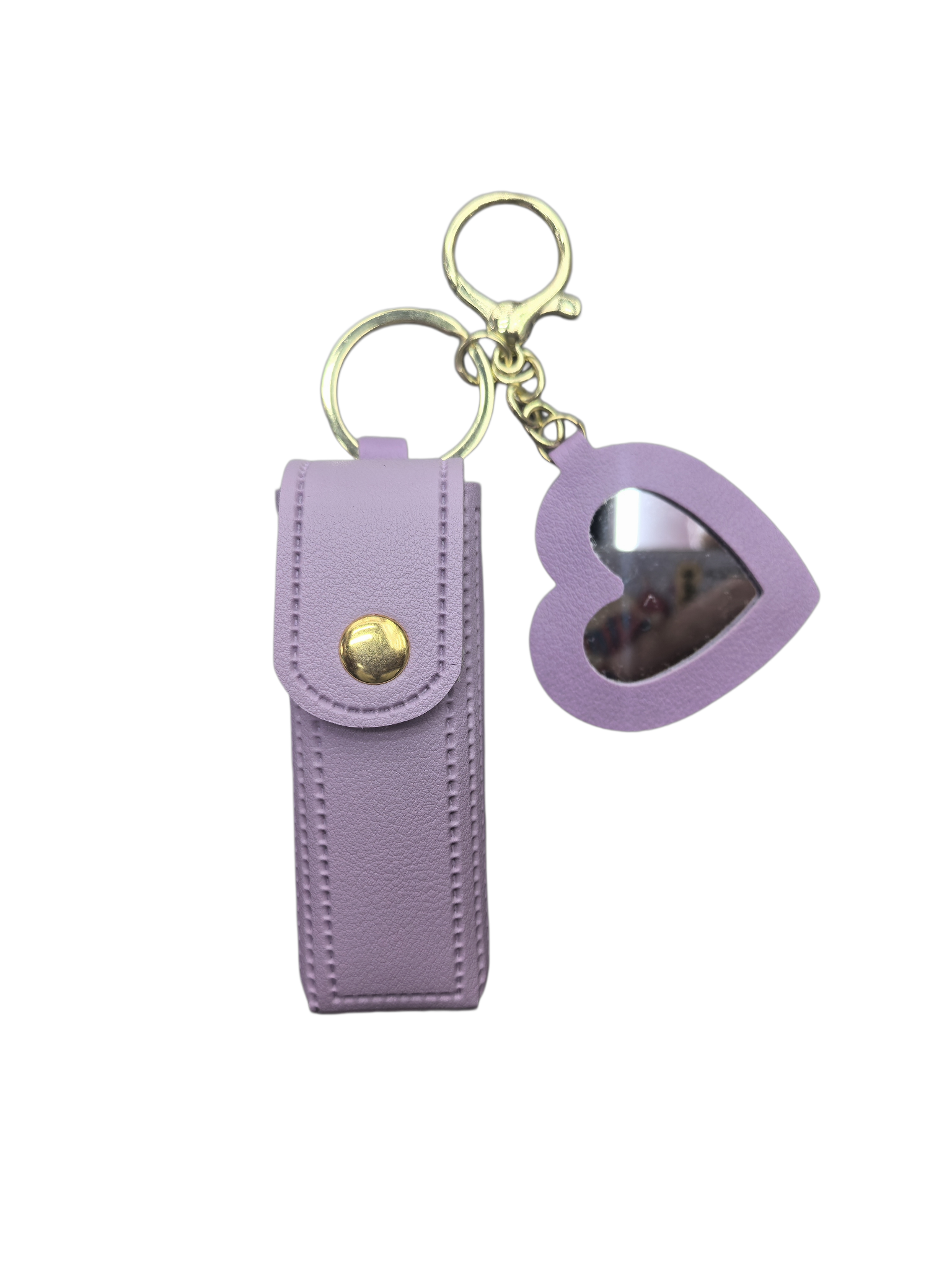 爱心镜面口红包钥匙扣 马卡龙色钥匙扣批发详情图4