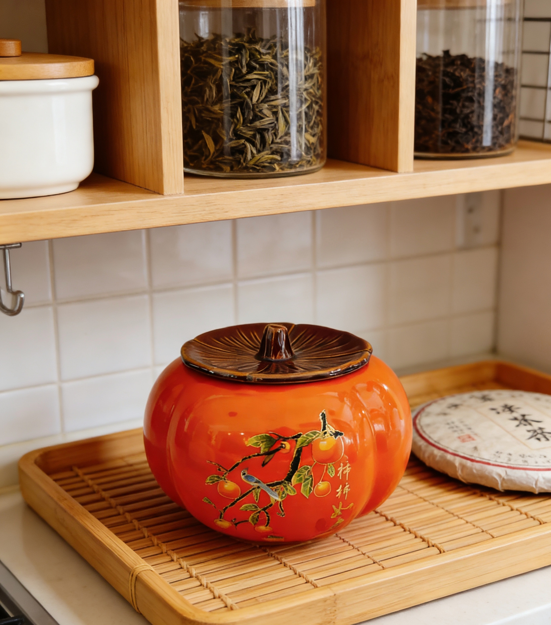 瓷罐/陶瓷罐复古/陶瓷茶叶储物/陶瓷调料罐/密封陶瓷罐产品图