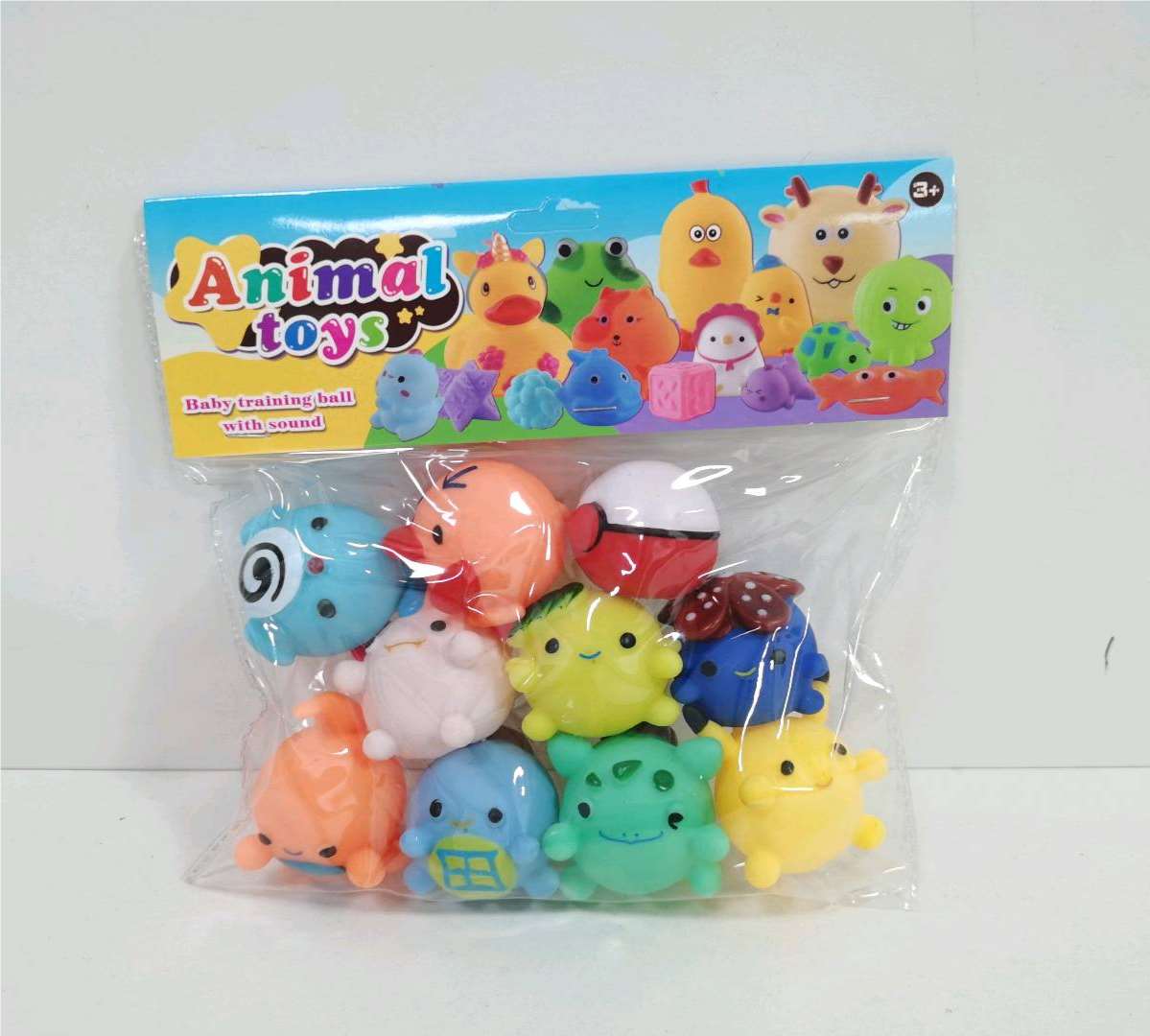 彩色动物造型玩具塑料包装袋