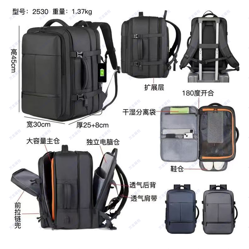 2026 New Men's commuter backpacks, outdoor computer bags, men's and women's outdoor backpacks, computer backpacks details Picture