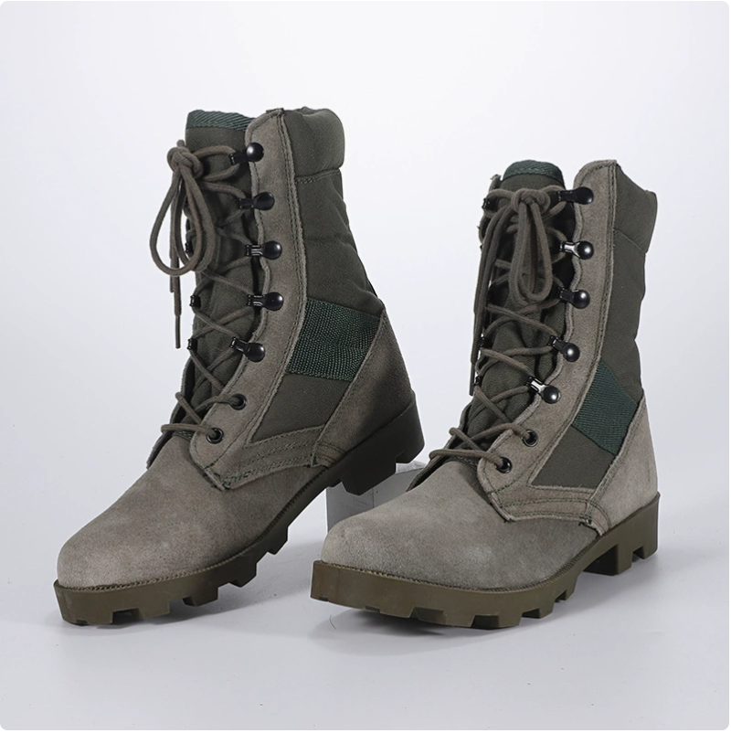 Outdoor men's high-top camouflage desert boots, sports military boots, tactical boots, outdoor hiking breathable and comfortable mountaineering shoes details Picture