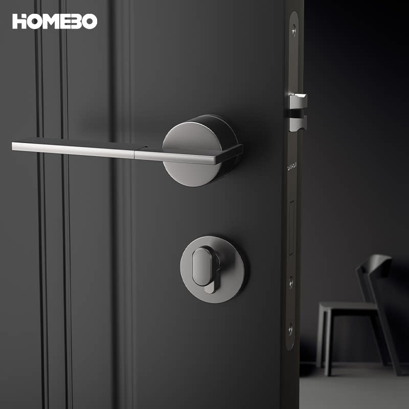 Haobao door locks, indoor bedroom magnetic silent locks, office smart fingerprint locks, home bathroom solid wood door handles details Picture