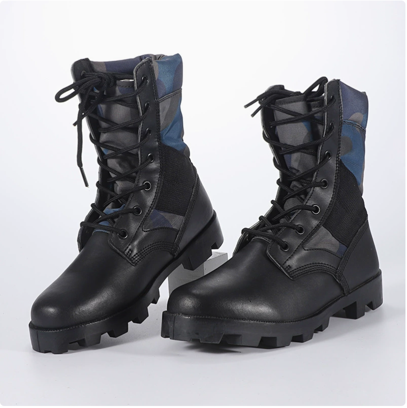 Outdoor men's high-top camouflage desert boots, sports military boots, tactical boots, outdoor hiking breathable and comfortable mountaineering shoes Item Picture