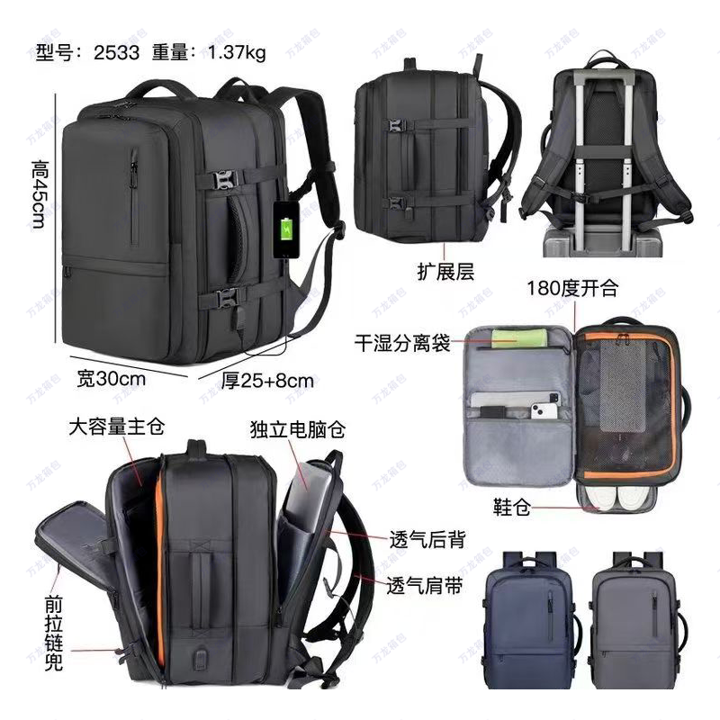 2026 New Men's commuter backpacks, outdoor computer bags, men's and women's outdoor backpacks, computer backpacks full figure