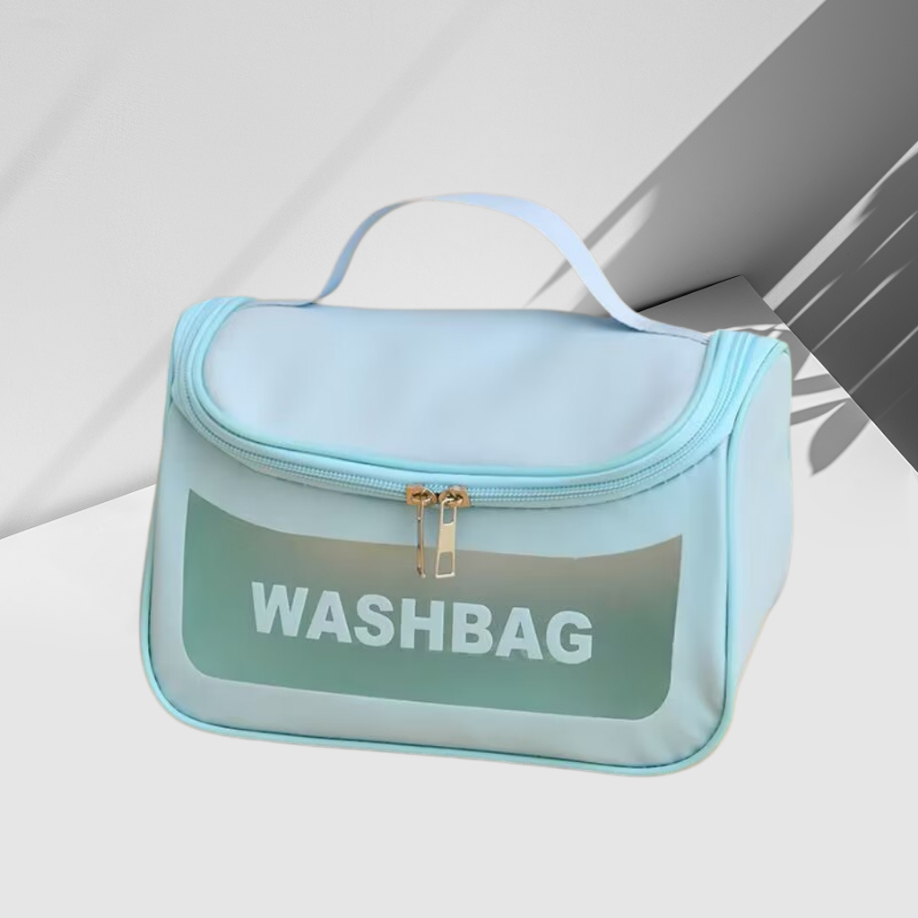 PU磨砂化妆包 大容量防水手提便携式洗漱包 多功能收纳包详情图4