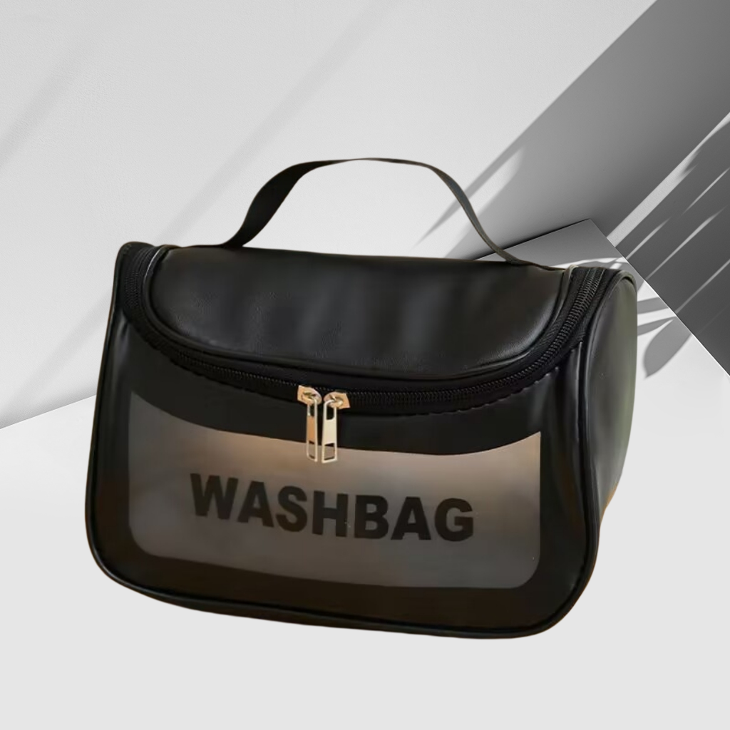 PU磨砂化妆包 大容量防水手提便携式洗漱包 多功能收纳包产品图