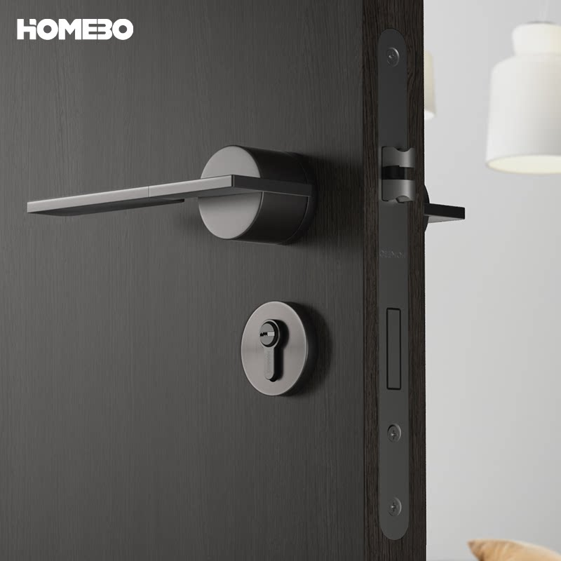Haobao door locks, indoor bedroom magnetic silent locks, office smart fingerprint locks, home bathroom solid wood door handles Specification image