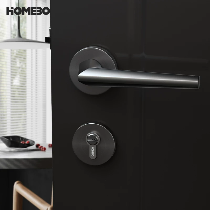 Haobao door locks, indoor smart office fingerprint locks, silent magnetic bedroom door locks, and simple home door handles Specification image
