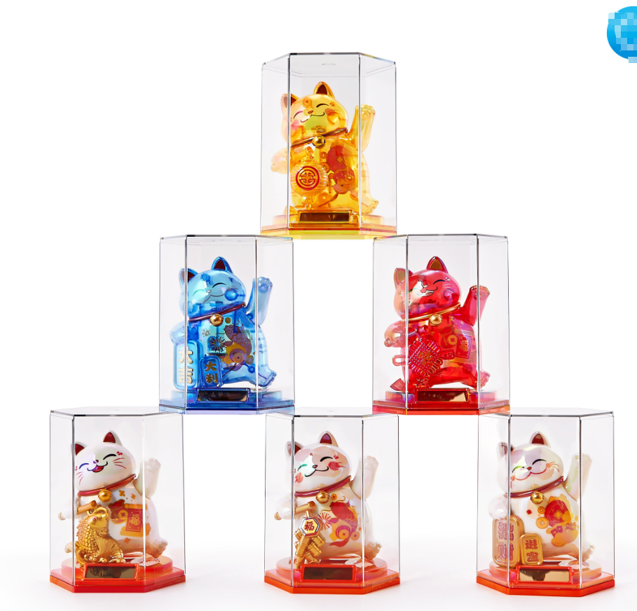 招财猫花瓶/招财猫大号/香熏中式/招财猫摆件/茶宠细节图