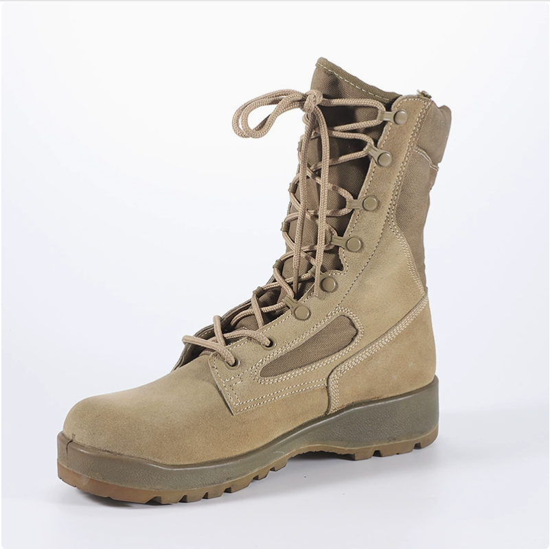 Outdoor hiking shoes, comfortable and breathable work shoes, men's Gaobang casual sports Martin boots, side zipper combat boots Specification image