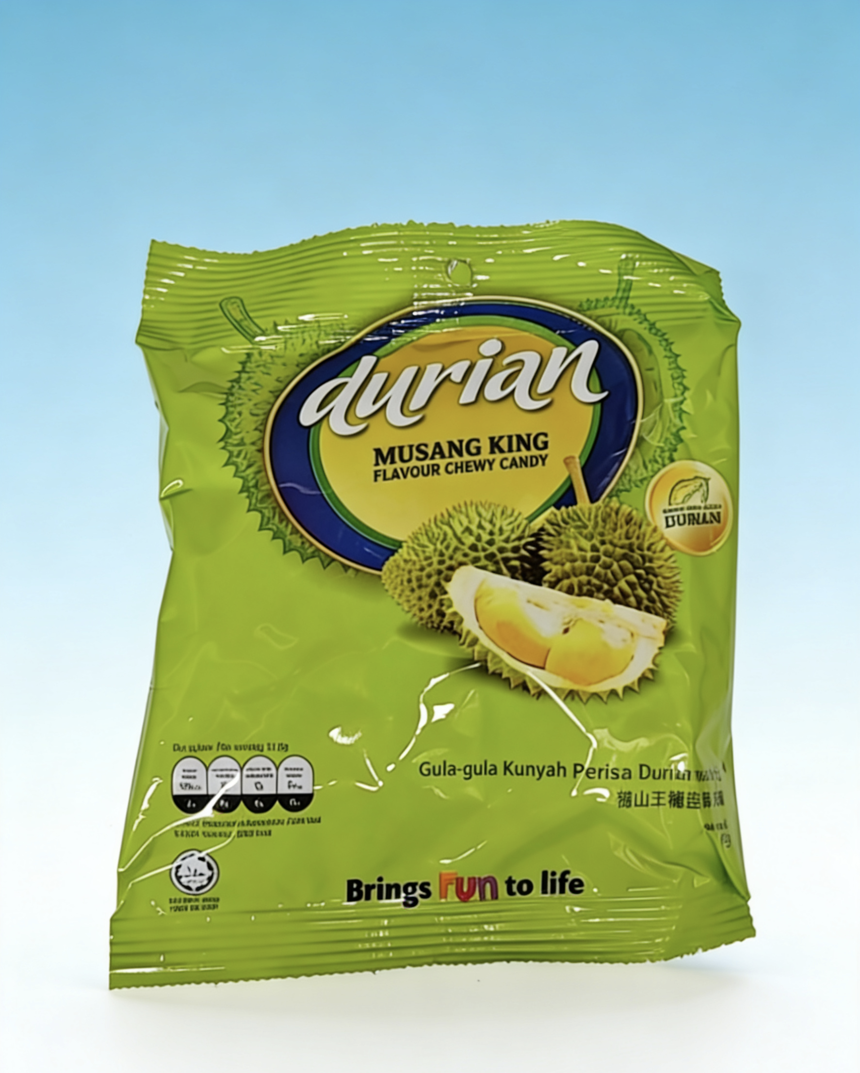 Halal imported snacks, imported candies, durian candies, individually packaged Malaysian gummy candies, popular casual snacks details Picture
