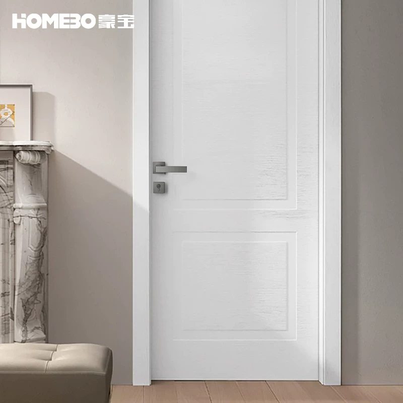 Haobao door lock, indoor bedroom silent magnetic suction, Nordic modern simple split door handle, household solid wood door lock Specification image