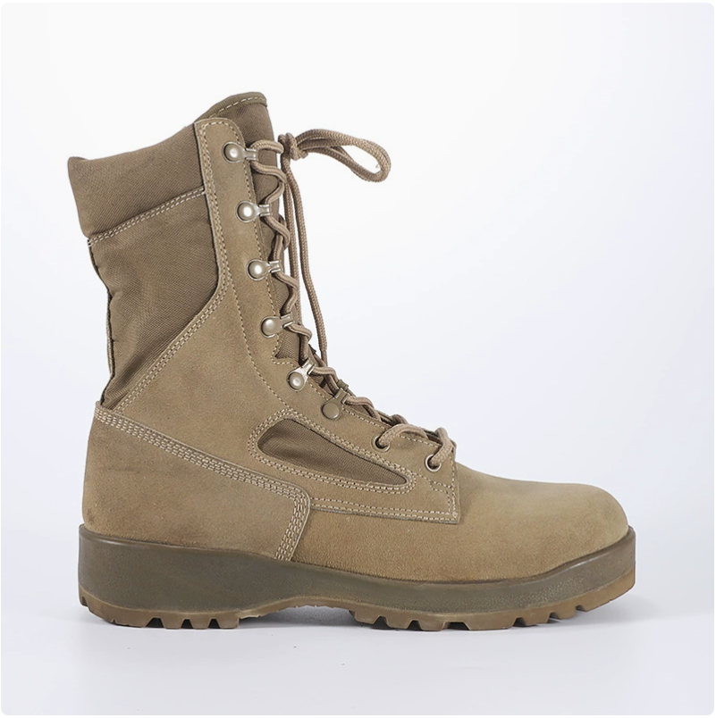 Outdoor hiking shoes, comfortable and breathable work shoes, men's Gaobang casual sports Martin boots, side zipper combat boots Item Picture