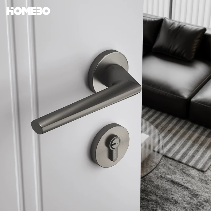 Haobao door locks, indoor smart office fingerprint locks, silent magnetic bedroom door locks, and simple home door handles