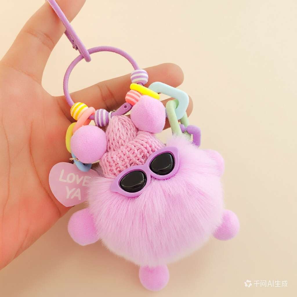 流行钥匙扣挂件包包卡通毛绒挂饰钥匙链可爱小礼品创意小礼物玩偶公仔钥匙扣公仔挂件详情图3
