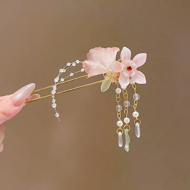 Acrylic children's hair clips, headwear, disposable rubber bands, cute hair accessory sets, children's accessories