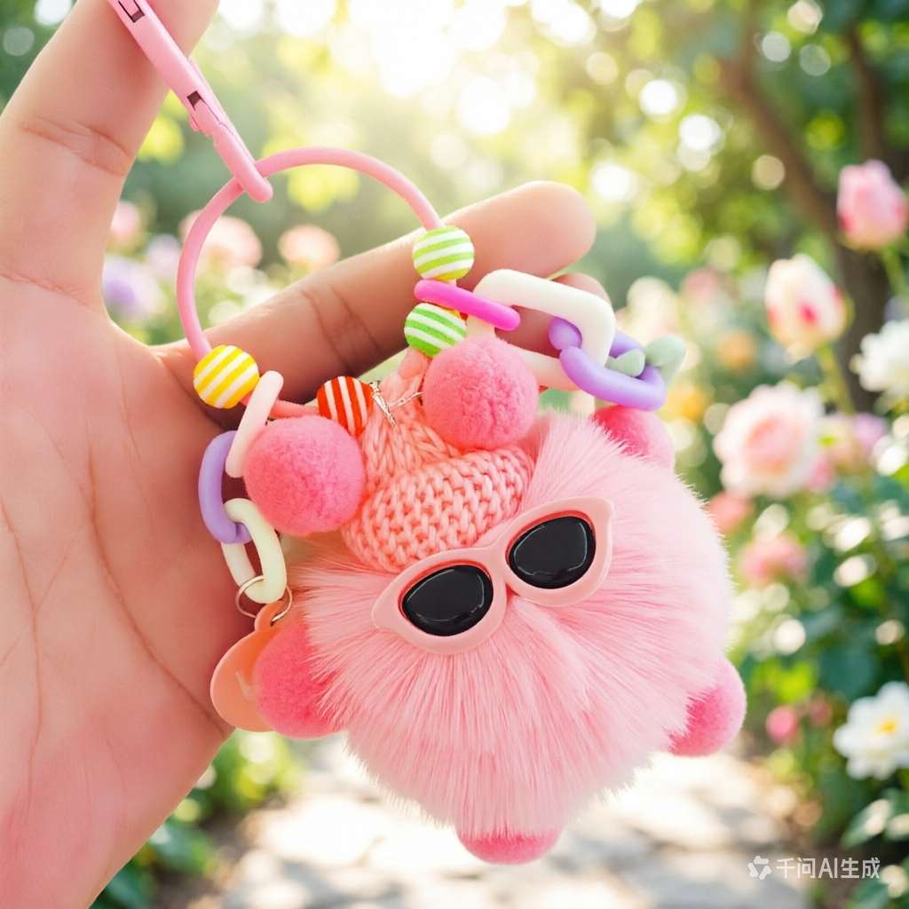 流行钥匙扣挂件包包卡通毛绒挂饰钥匙链可爱小礼品创意小礼物玩偶公仔钥匙扣公仔挂件