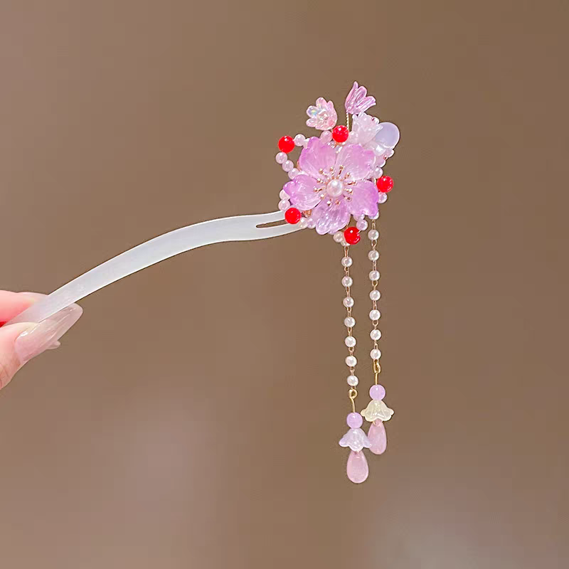 Acrylic children's hair clips, headwear, disposable rubber bands, cute hair accessory sets, children's accessories detail image 4