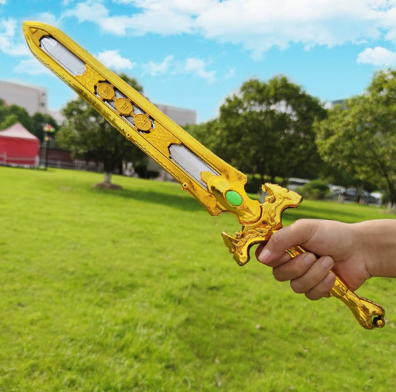 2238刀 万圣节系列 海盗系列派对用品 节日用品 塑料刀剑电镀塑料刀剑龙泉宝剑详情5