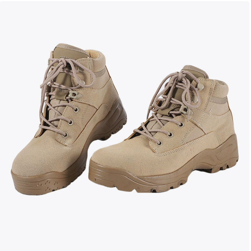 Zapatos casuales transpirables al aire libre top medio off road botas tácticas montura botas martin desierto trekking deporte escalada botas de combate Specification image
