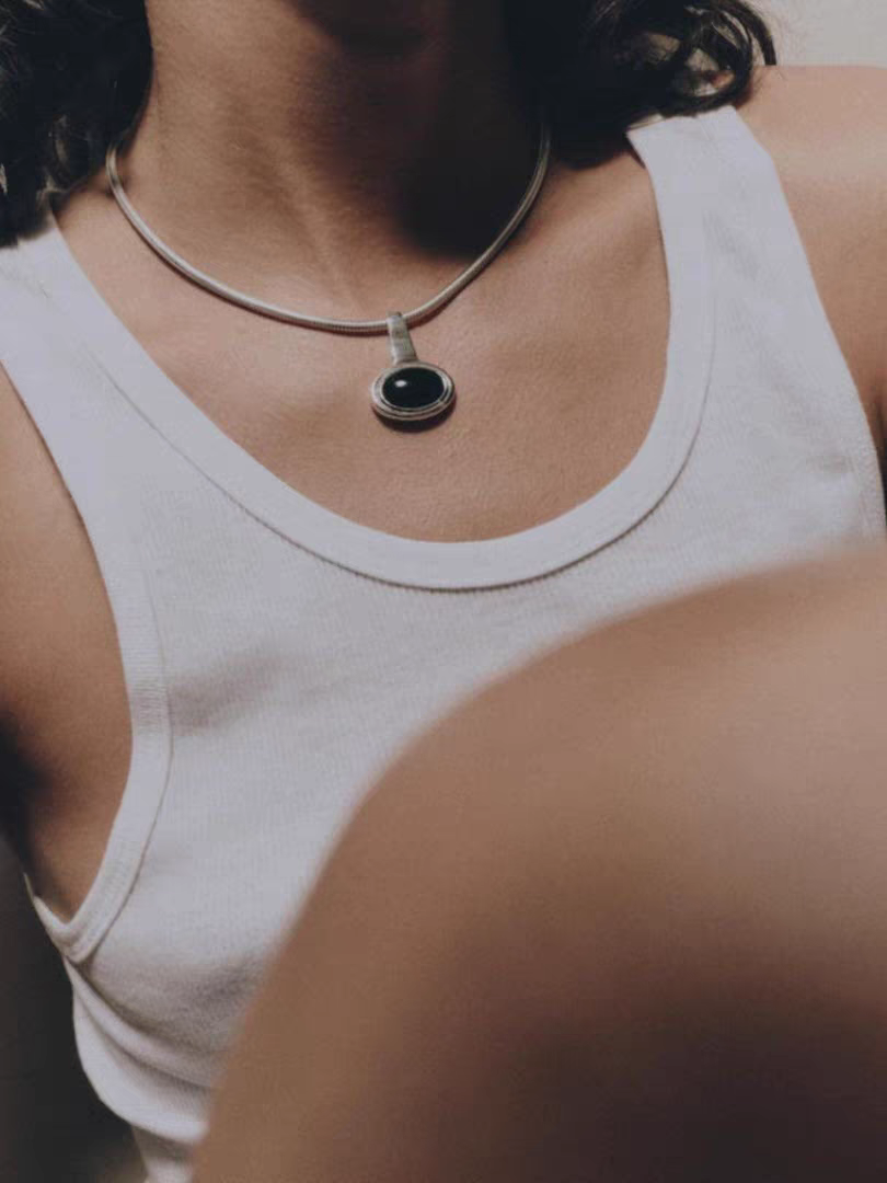 项链/珍珠/天然石项链/珍珠链条女款拼接气质/珍珠项链细节图