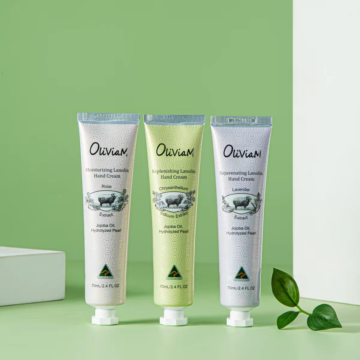Australian imported Oliviam Rose lanolin Hand Cream 70g, long-lasting moisturizing, nourishing and anti-wrinkle Specification image