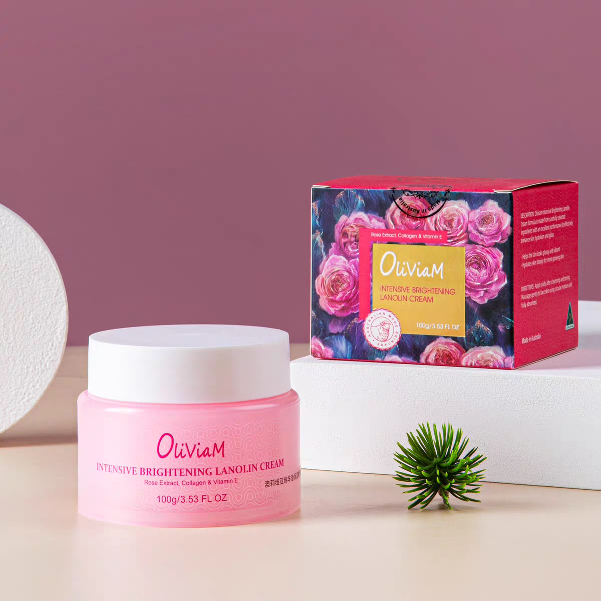 Australian imported Oliviam lanolin Moisturizing Essence Cream 100g Rose Luxury Skin Care Hydrating, Moisturizing and locking in moisture Item Picture
