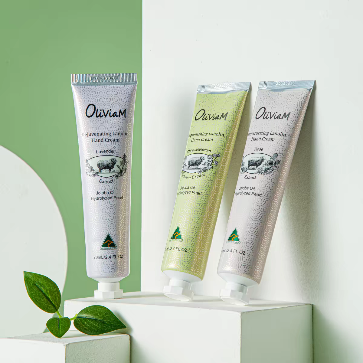 Australian imported Oliviam Rose lanolin Hand Cream 70g, long-lasting moisturizing, nourishing and anti-wrinkle details Picture