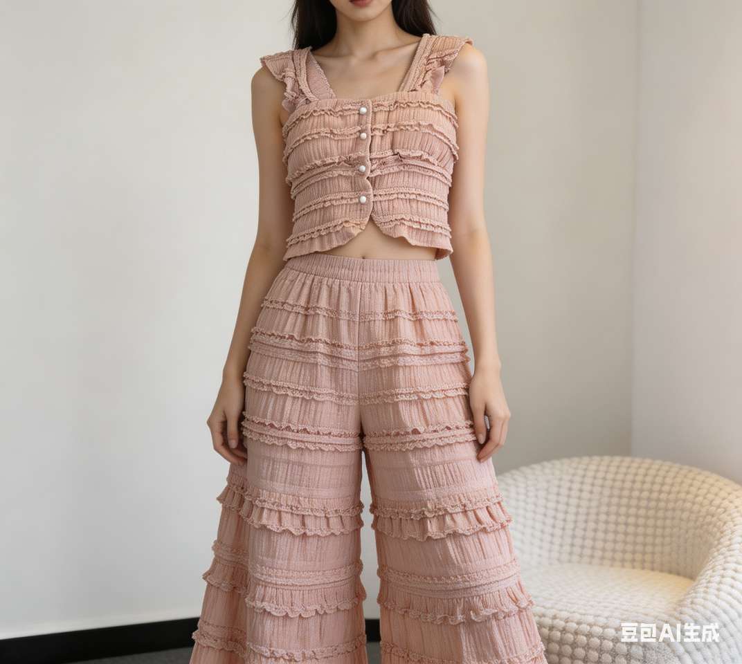 Lace fabric, flower cow blinds, wide-leg pants, computer jacquard knitted jacquard fabric, jacquard bamboo fiber fabric detail image 11