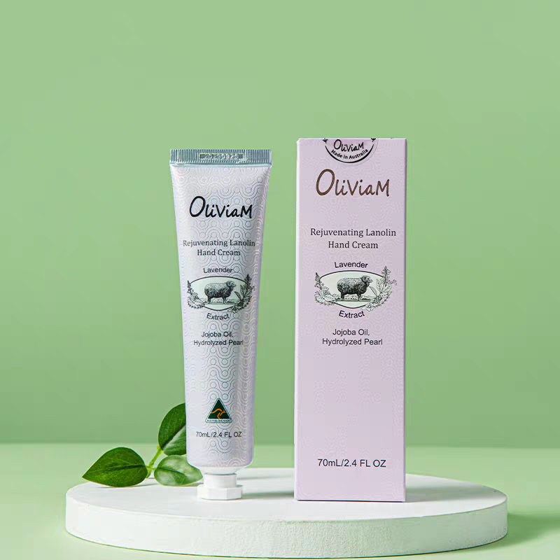 Australian imported Oliviam Lavender lanolin Hand Cream 70g, long-lasting moisturizing, nourishing and anti-wrinkle details Picture